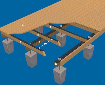 Isoleret anneks: Terrasse til isoleret anneks Isoleret anneks: Bygge isoleret anneks med træterrasse